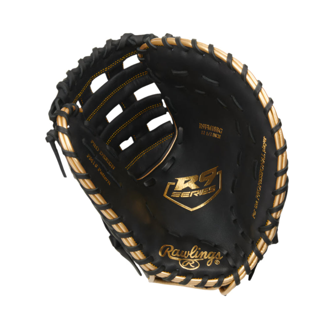 Rawlings R9 Gold Glove 12.5" Baseball First Base Mitt - R9FM18BG-1