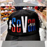 SeVan Embroidered Logo - Black Vintage Hat. GD17303