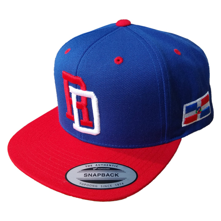 SnapBack Cap Dominican Republic RD_SnapBackRoyal-PicoRojo