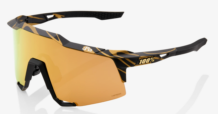 100% SPEEDCRAFT® Peter Sagan LE Metallic Gold Flake HiPER Gold Mirror + Lens