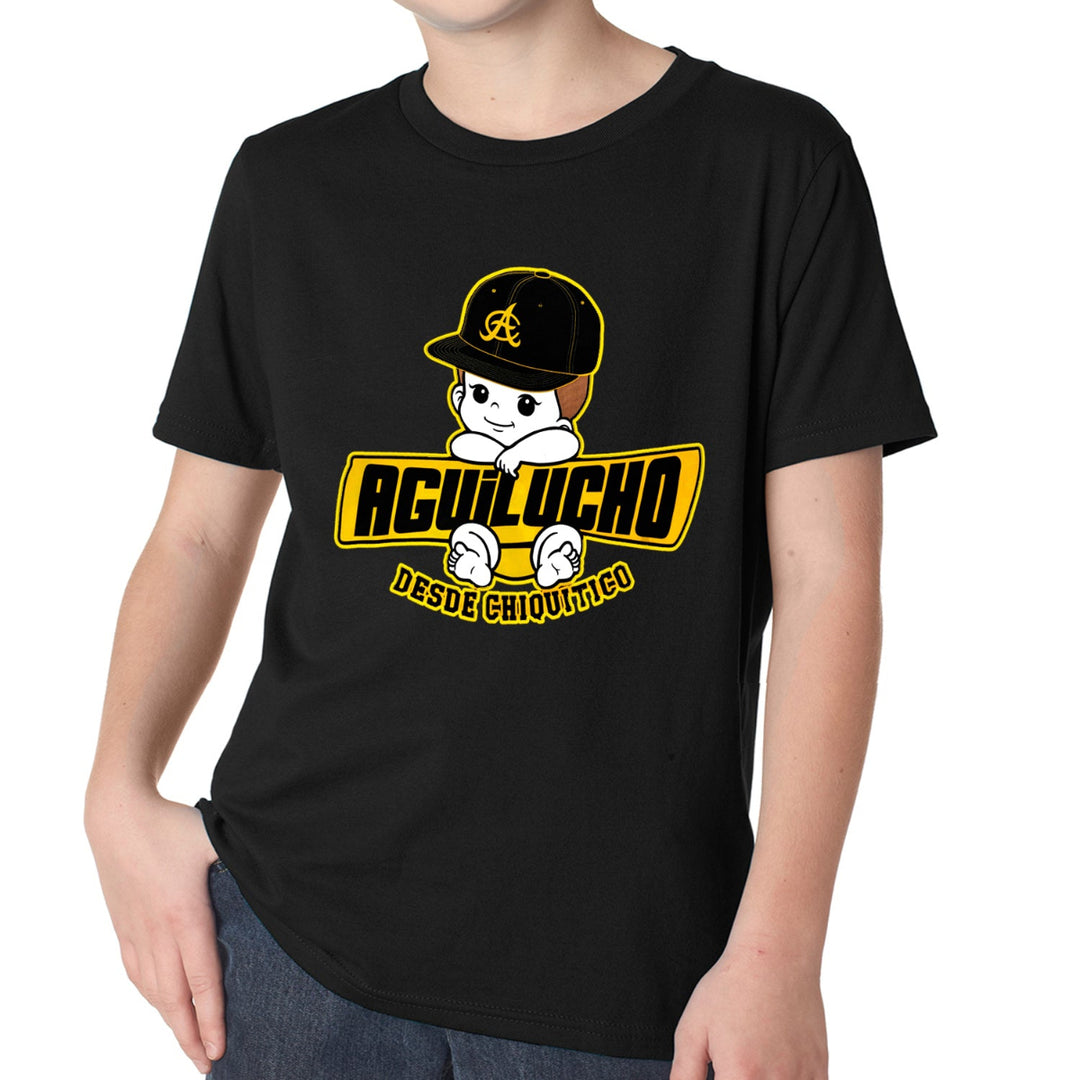 Aguilas Cibaeñas Aguilucho desde chiquitico YOUTH black T-Shirt