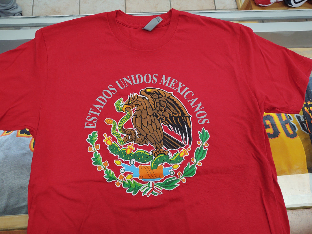 T-Shirts with mexican shield printed with high quality6