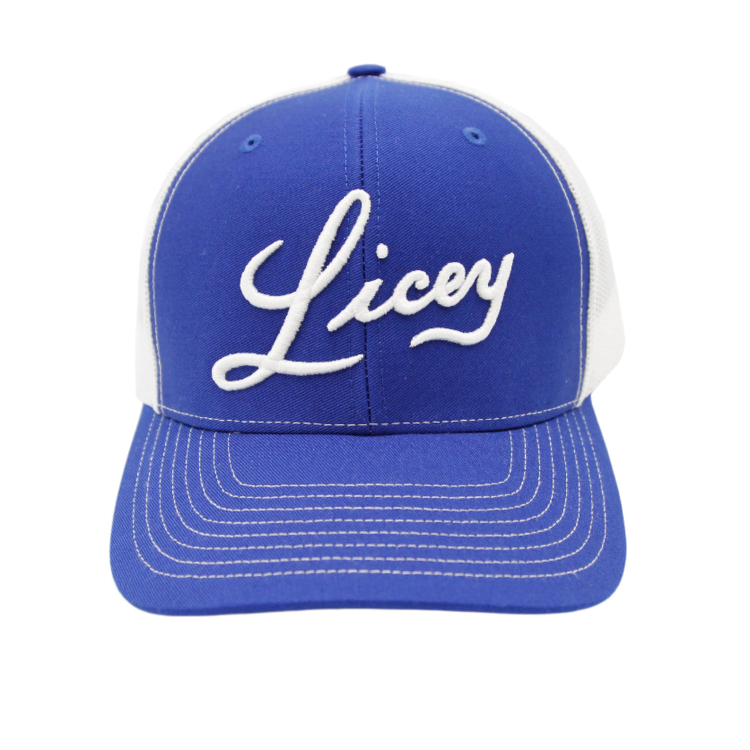 Tigres del Licey Trucker Mesh Royal Blue/White Hat1