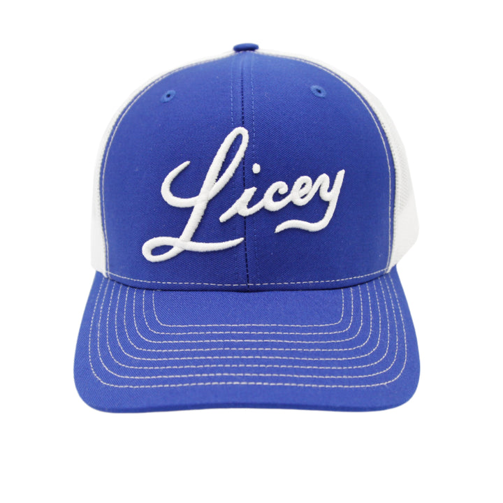 Tigres del Licey Trucker Mesh Royal Blue/White Hat1