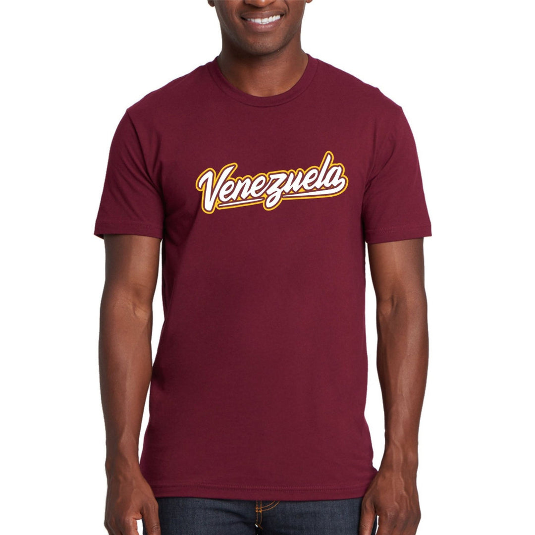 Venezuela_unisex_T-shirts_Maroon