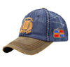 Vintage Adjustable Cap Shield Dominican Republic (Escudo Dominicano)Blue