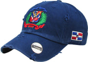 Vintage Adjustable Dominican Shield Hats_2_Navy_Hats