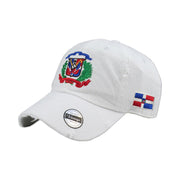 Vintage Adjustable Dominican Shield Hats_White_Full_Color_Hats_1