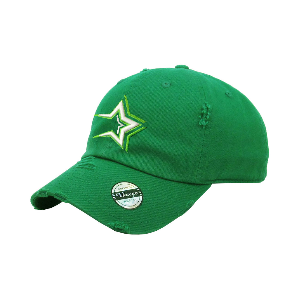 Estrellas Orientales Embroidered Vintage Kelly Green Hat – Peligro