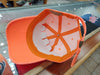 Vintage Adjustable Dominican Shield Neon Orange Hats