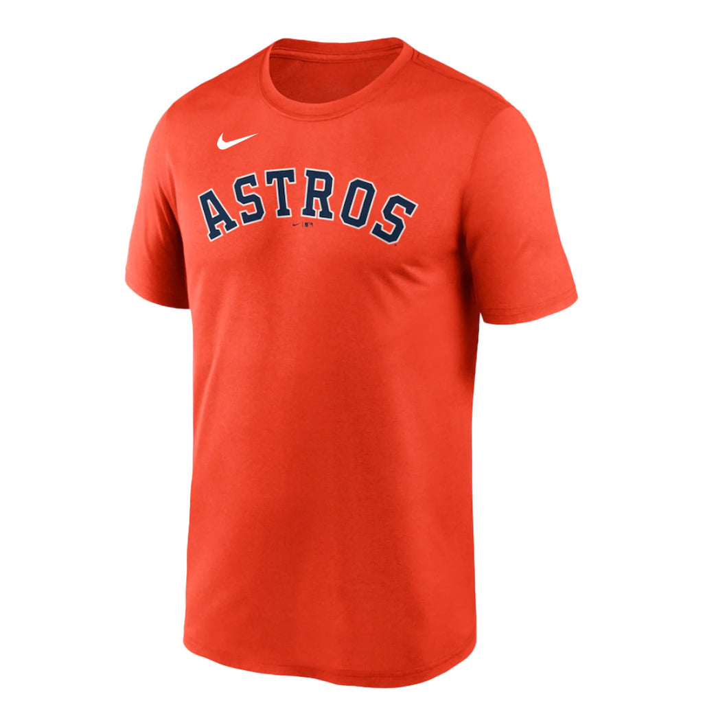 NIKE Astros Baseball MLB Navy & Orange T-Shirt (M-L)