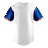 Dominicana Full Button Sublimated Jersey White/Royal