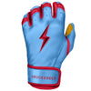 PREMIUM PRO BADER Series Short Cuff Batting Gloves-BABY BLUE